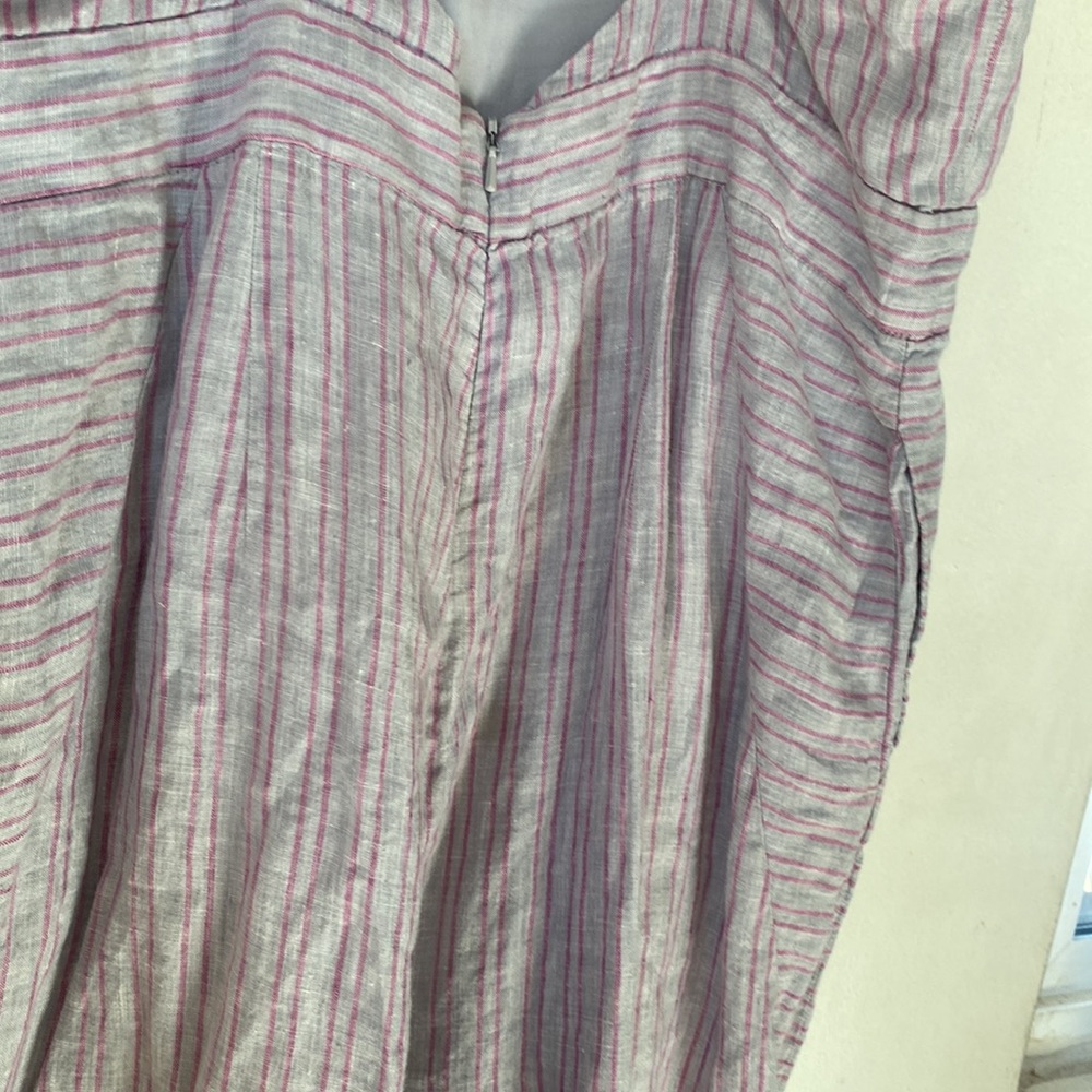 Anthro Elevenses 14 Linen Nantucket Jumpsuit - Picture 10 of 13